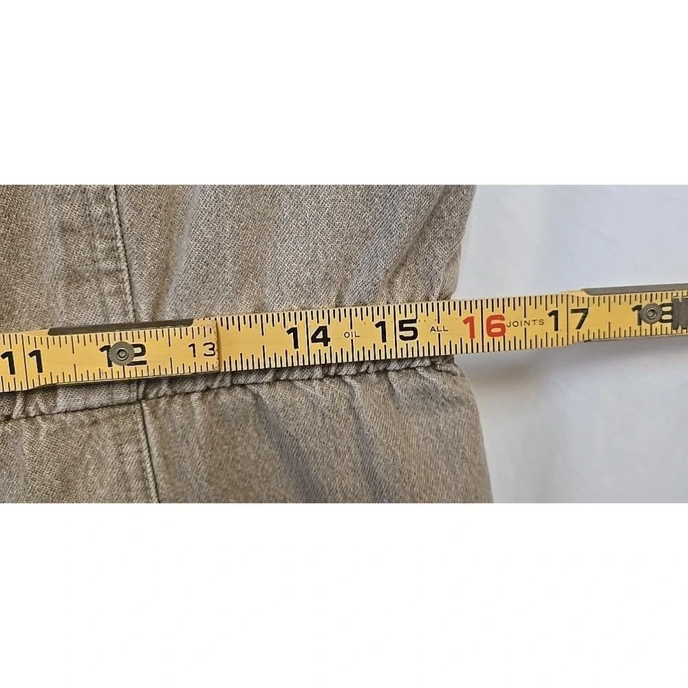 Newport News Jeanology Denim Women's Dress 8 Midi Cottagecore Quiet Luxury - Picture 7 of 14